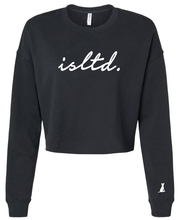 Load image into Gallery viewer, isltd. Black Crop Sweatshirt