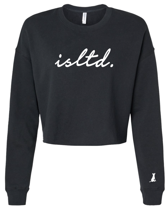 isltd. Black Crop Sweatshirt