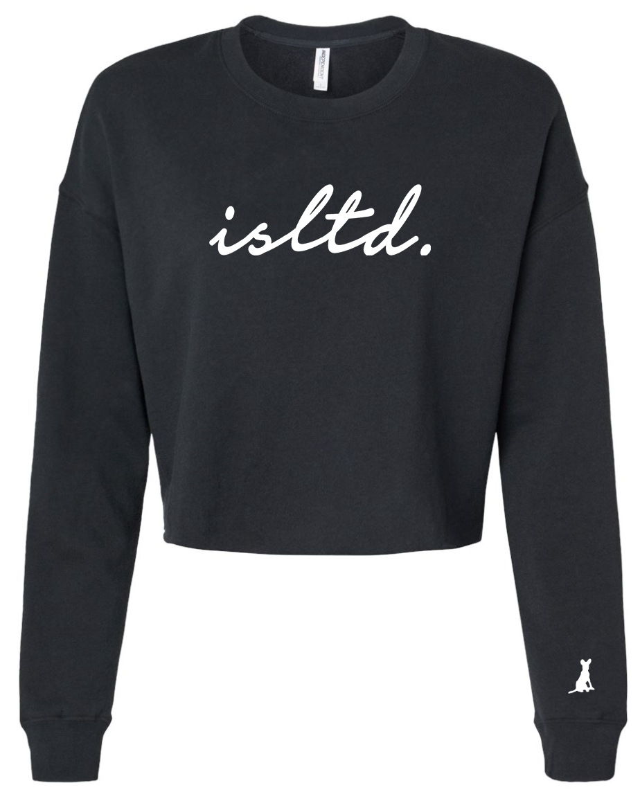 isltd. Black Crop Sweatshirt