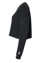 Load image into Gallery viewer, isltd. Black Crop Sweatshirt