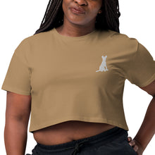 Load image into Gallery viewer, Dog Silhouette Women’s crop top