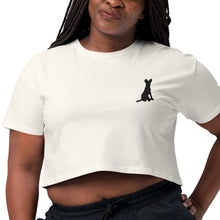 Load image into Gallery viewer, Dog Silhouette Women’s crop top