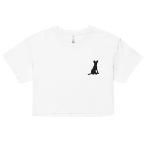 Dog Silhouette Women’s crop top