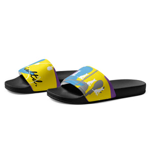 Abstract Splash Men’s slides Multi