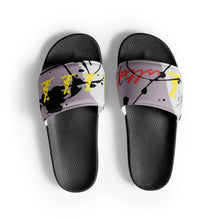 Load image into Gallery viewer, Abstract Splash Women&#39;s slides Grey