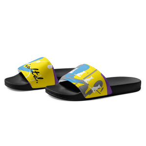 Abstract Splash Women's slides Multi